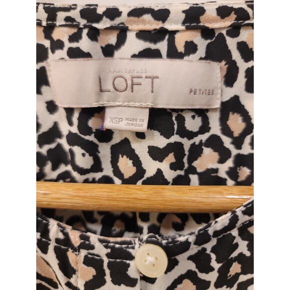 Loft Leopard Print Blouse - Picture 4 of 8